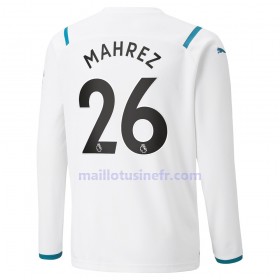 Maillot de Foot Manchester City Riyad Mahrez 26 Extérieur 2021-22 Manches Longues